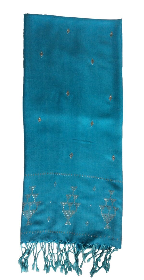 Elegance Tally Handwoven Cotton Shawl - Image 2
