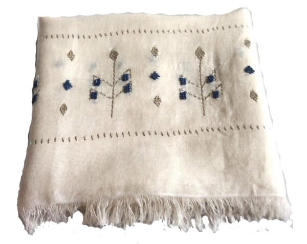 Elegance Tally Handwoven Linen Shawl