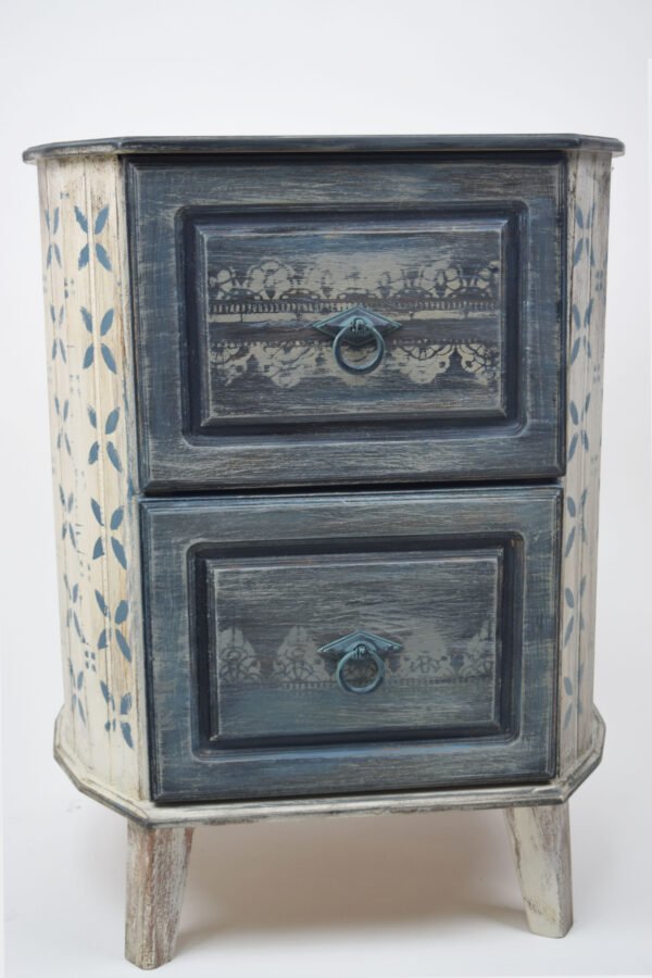 Timeless Elegance Hand Painted Commode - Image 2