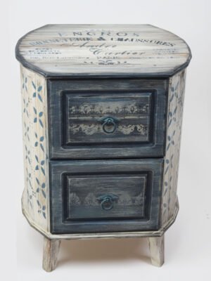 Timeless Elegance Hand Painted Commode