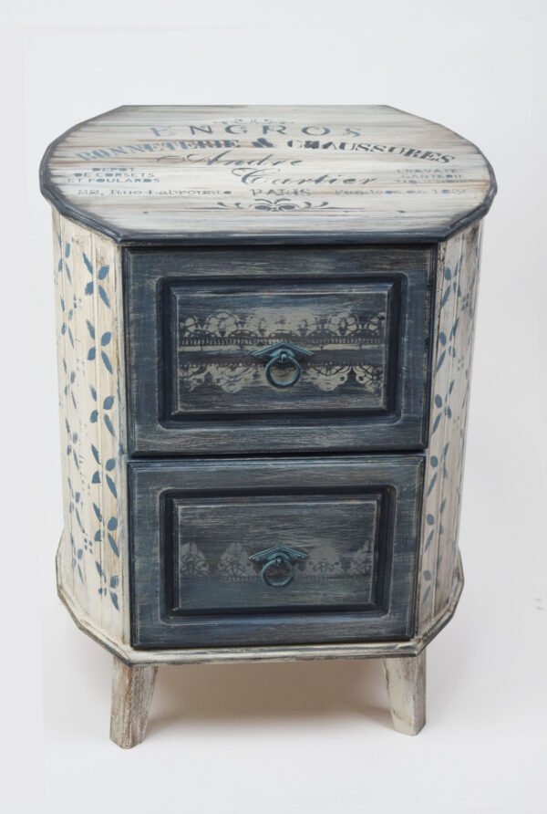 Timeless Elegance Hand Painted Commode